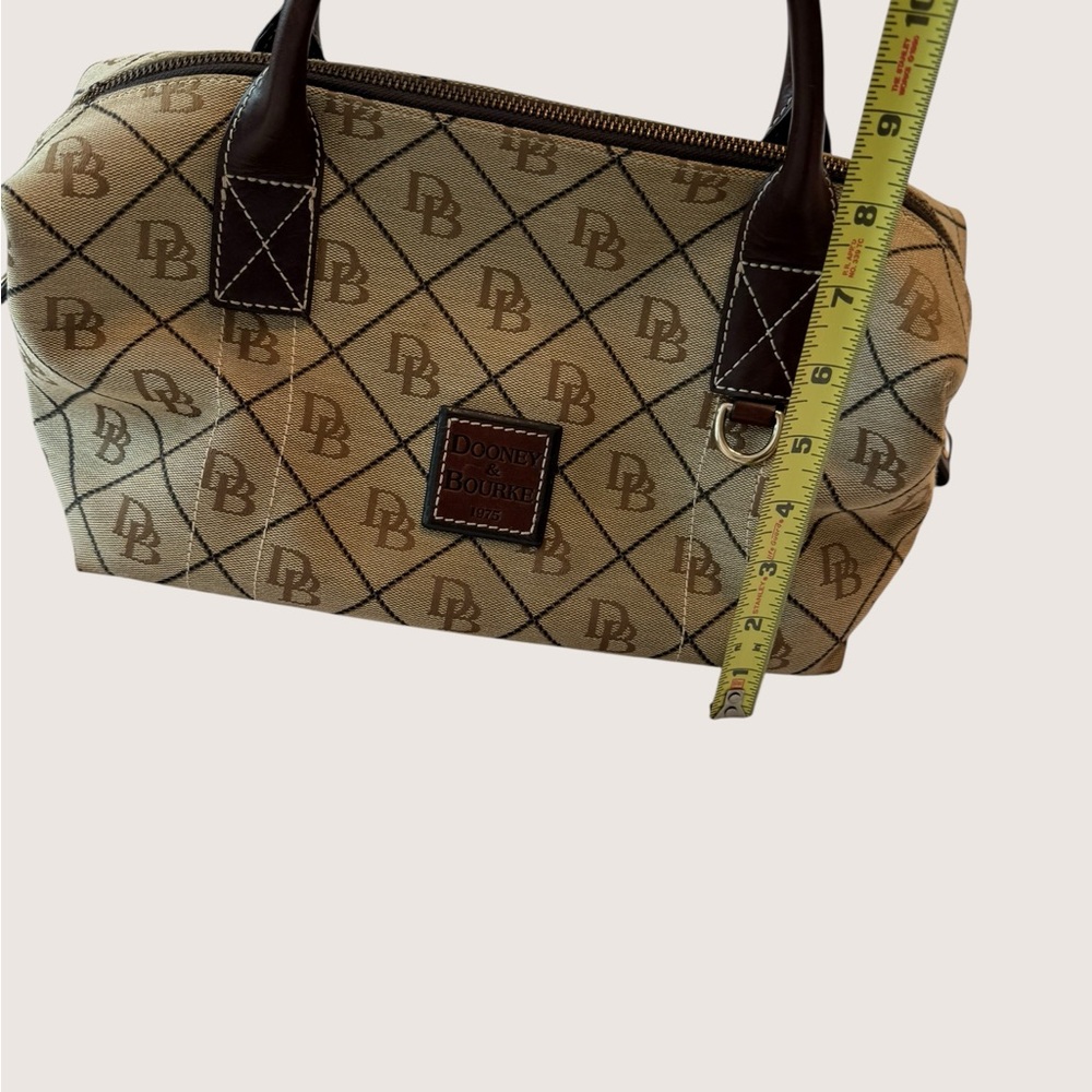 Dooney & Bourke Signature Canvas Small Duffle Limited Edition Leather/Canvas - Picture 15 of 16